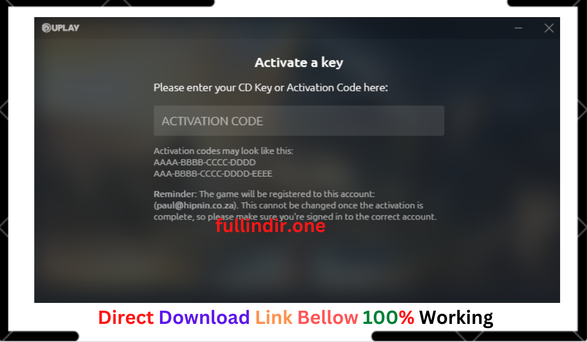 UPLAY Activation Key