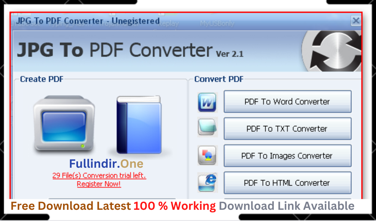 JPG TO PDF Converter Crack keygen