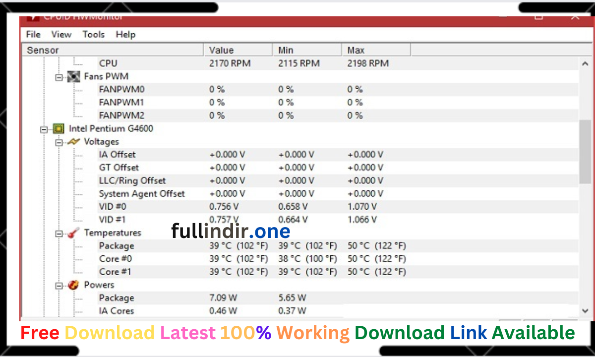 CPUID HWMonitor Pro Crack